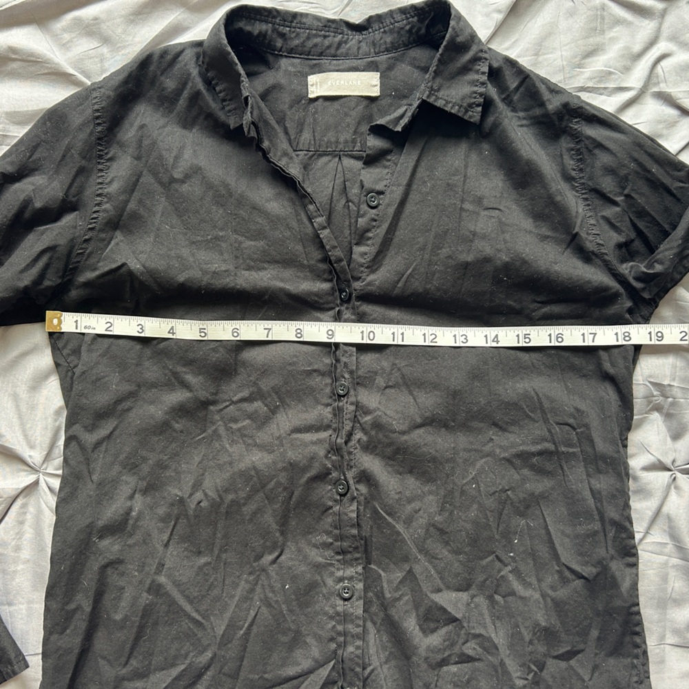 Everlane Women's Button Down Shirt Sheer black - Picture 3 of 7